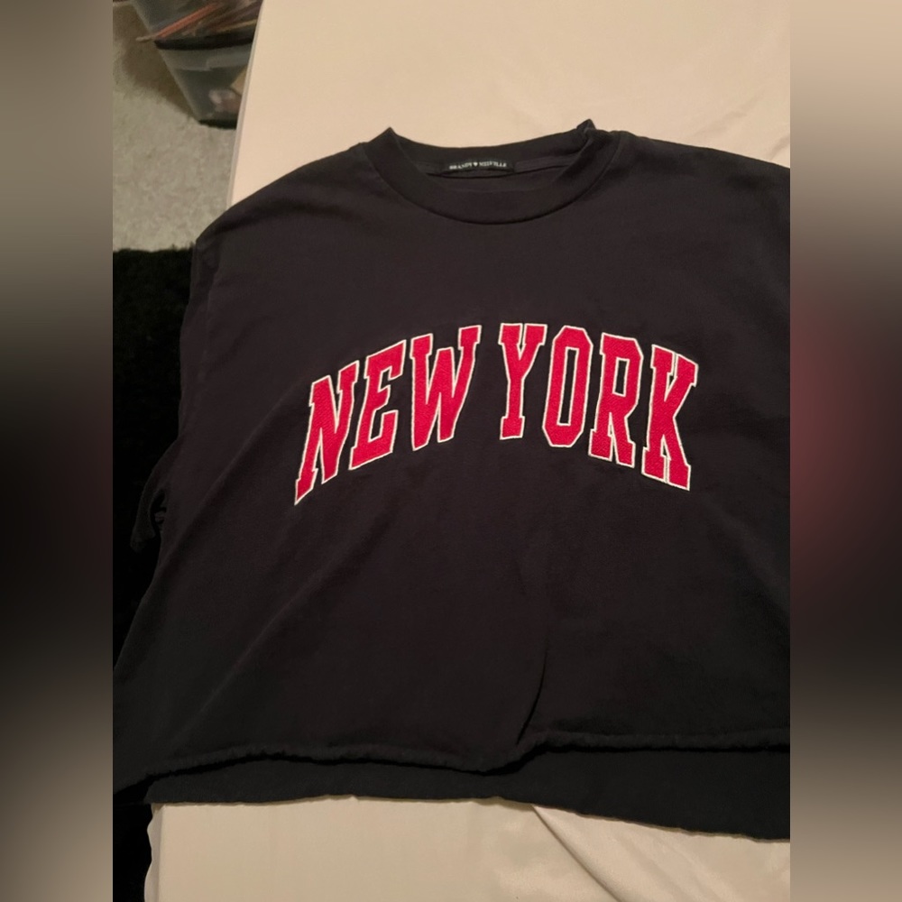 Brandy Melville crop new york tee shirt